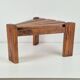Brutalist Triangular Side Table by Dittman for Awa Radbound, 1960s