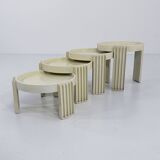 Set of 4 Marema nesting tables by Gianfranco Frattini for Cassina, 1960