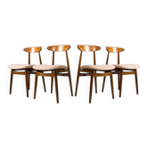 Chaises de salle à manger vintage par ZFM, Pologne, années 1960, ensemble de 4