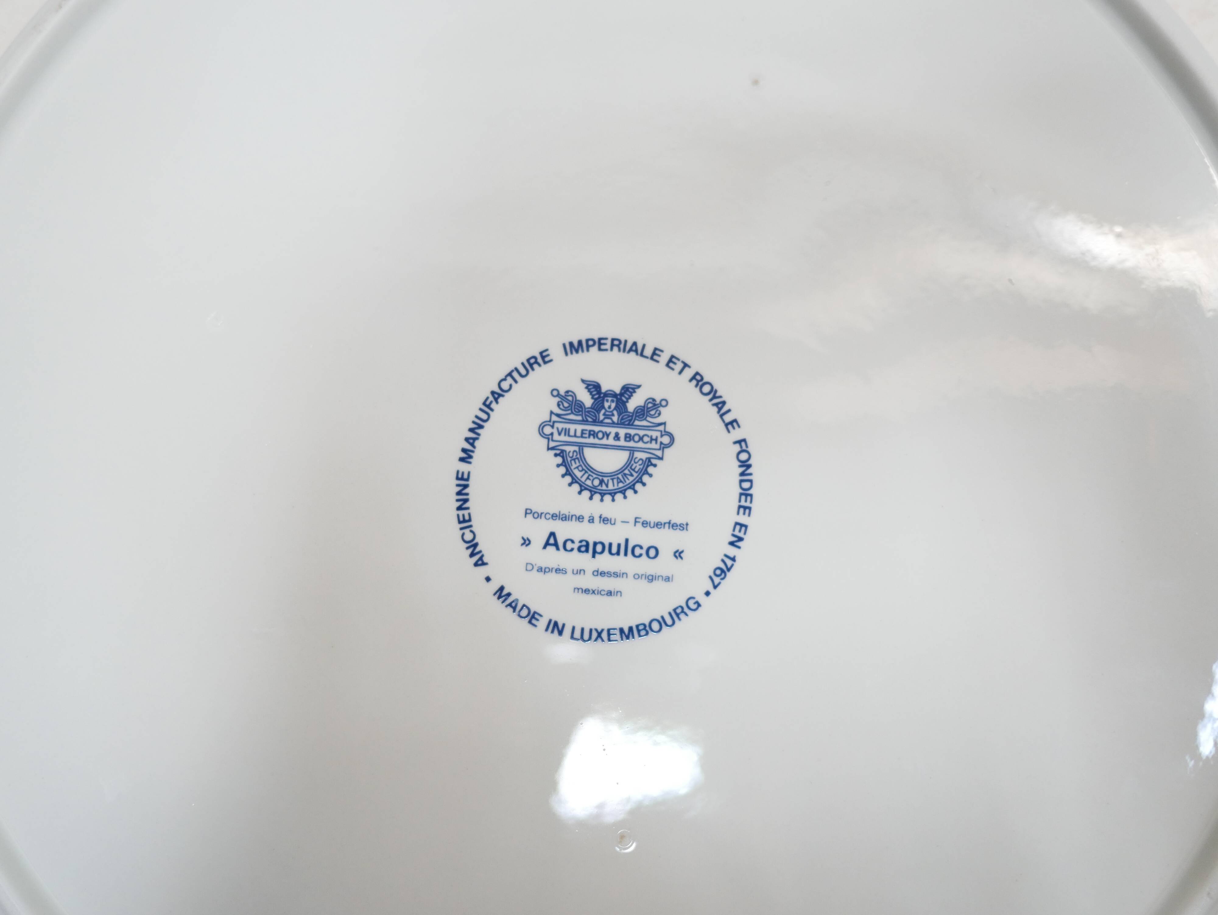 Plat vintage Acapulco par Villeroy et Boch