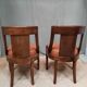 Pair of mahogany gondola chairs