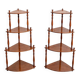 pair of corner brackets to hang, Louis-Philippe style, in mahogany