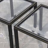 Pair of Pierre Vandel Paris side tables, 1970s