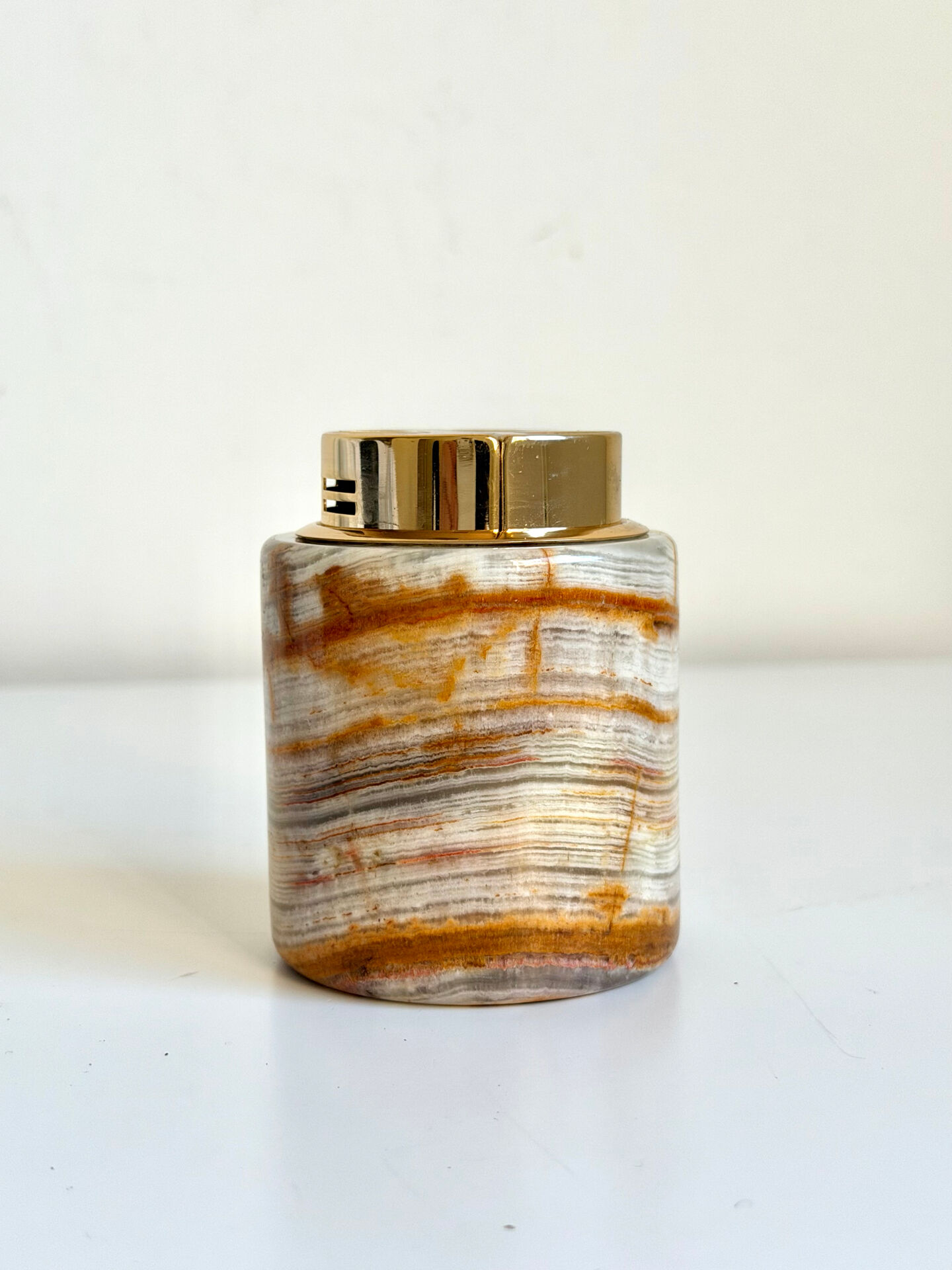 Vintage SAROME Japan Marble Onyx Table Lighter