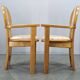 Set of 8 Czech Postmodern Pine Dining Armchairs, 1970s
