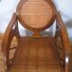 Colonial-style teak chairs