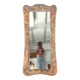 Grand miroir en cuir 