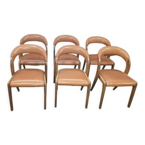 Série de 6 chaises baumann