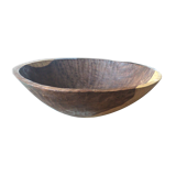 Massive wooden brutalist bowl
