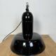 Industrial Black Enamel Factory Lamp with Cast Iron Top, 1930s