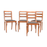 Suite of 4 English chairs