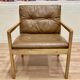 Scandinavian design leather armchair "Bernt Petersen" 1960.