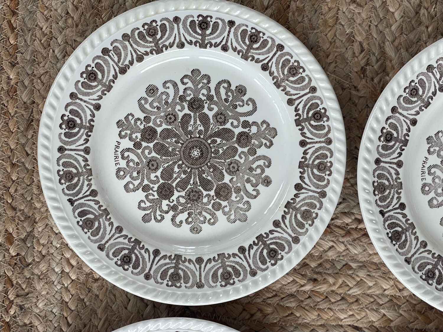 Set of 4 flat plates