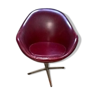 Swivel armchair stamped Henry Colomer