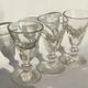3 glasses old bistro thick aperitif