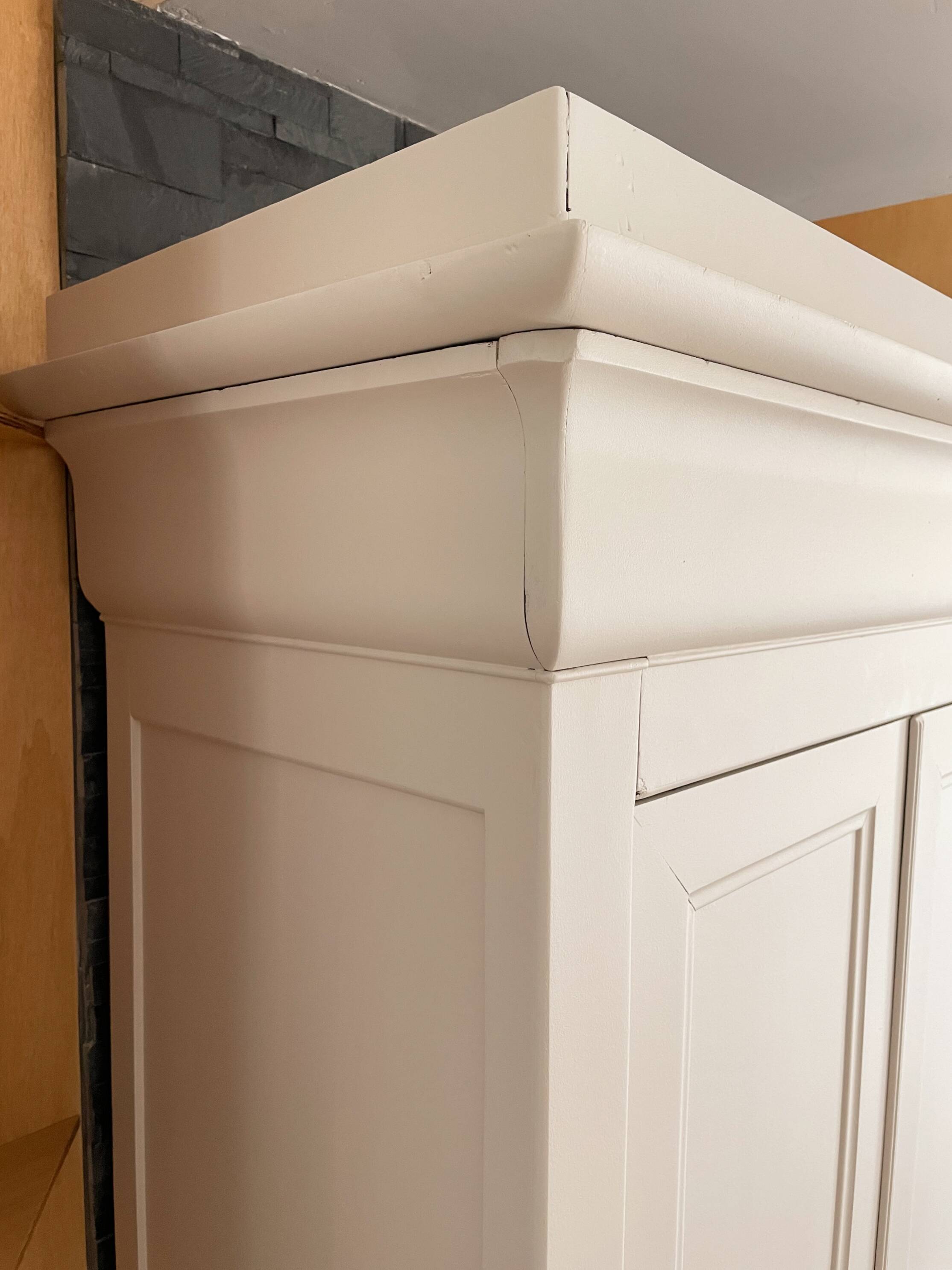 Walnut wardrobe, early 20th century