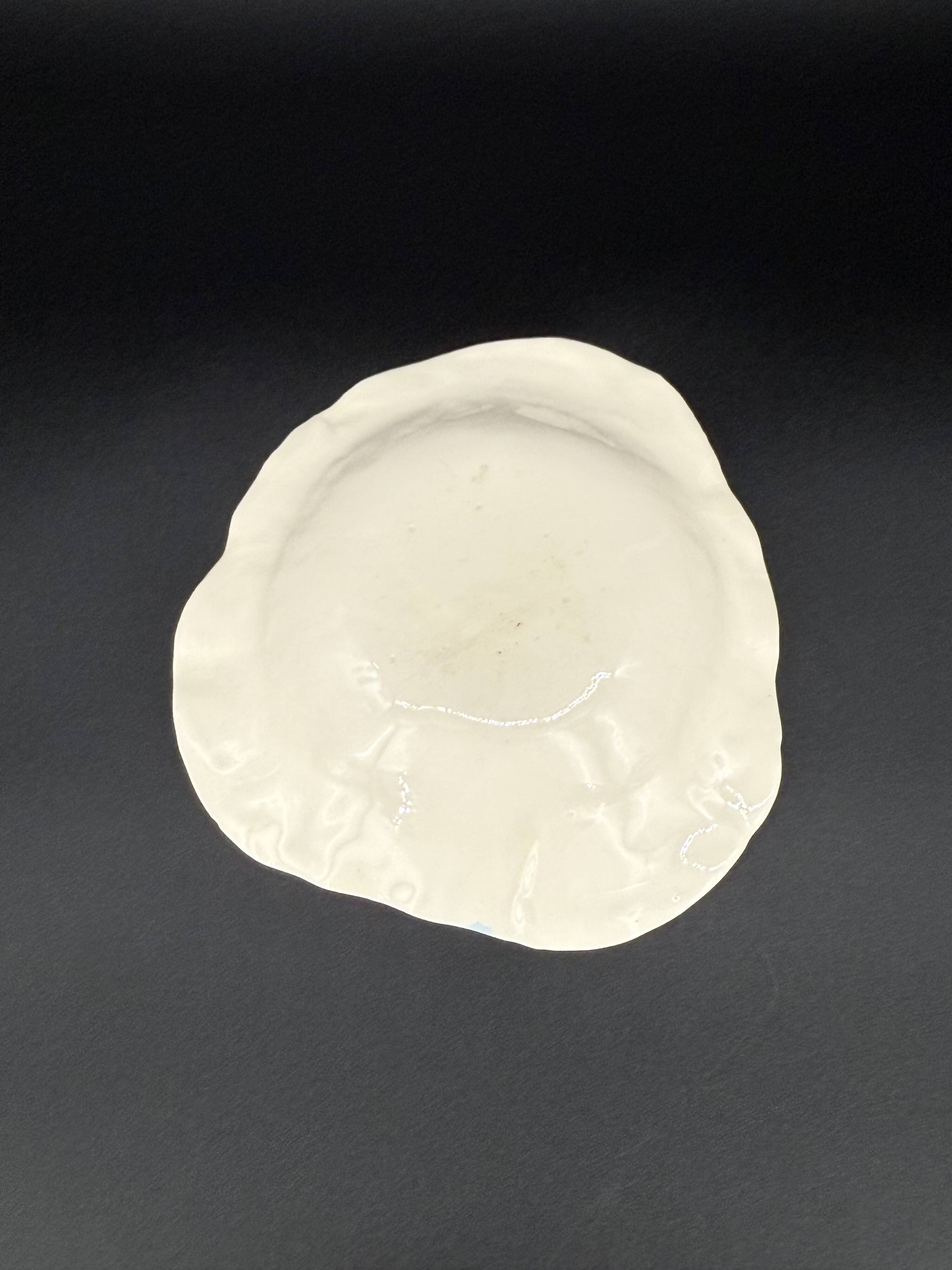 Water leaf ceramic bowl signed Annette Boyer