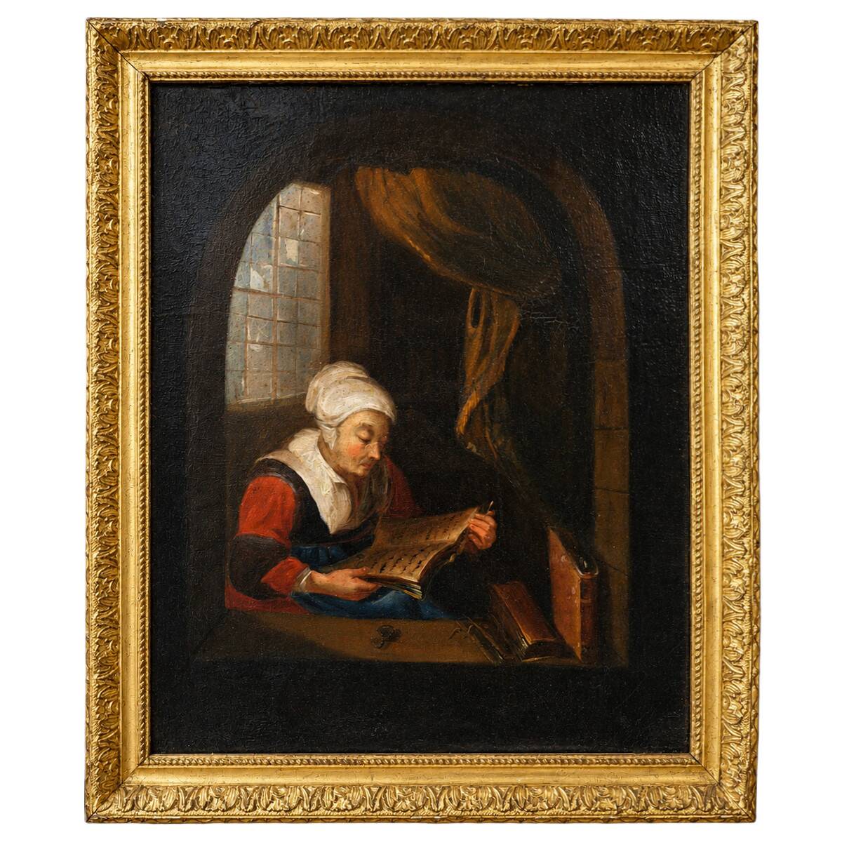Oil on canvas – Genre scene, 18th century