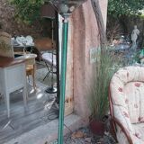 Vintage floor lamp in glass and chrome