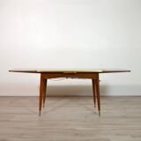 Table 4 to 6 people with extension cords up and down vintage 1960s