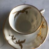 Paire de tasses Bernardaud, Reine Élisabeth (1957)