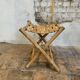 ancienne Paire de tabouret de pêcheur, bambou, XXe