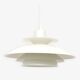 White Scandinavian lamp, 1970s