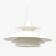 White Scandinavian lamp, 1970s