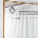 Large brasserie-style mirror with engraved mirrors, France, 1950s