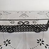Spice rack in black openwork metal