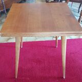 Vintage side table Scandinavian compass legs