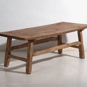 Table basse ancienne en bois de pin – Chine, circa 1930