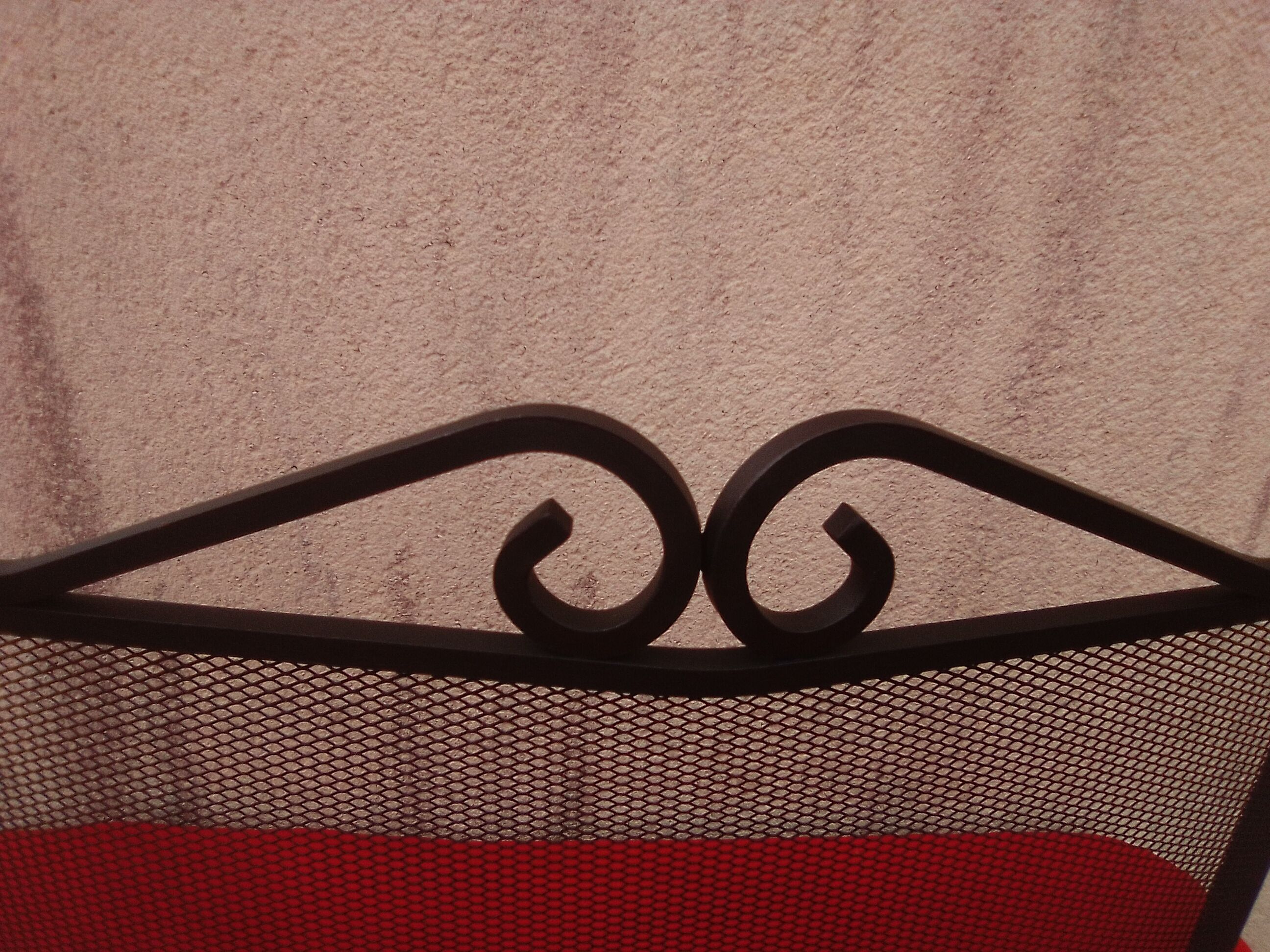 Wrought iron fire screen