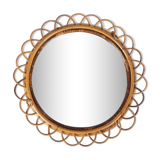 Rattan sun mirror