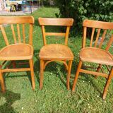 6 sanded bistro chairs