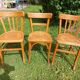 6 sanded bistro chairs