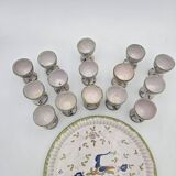 Moustiers Set - Plate, pot and 15 egg cups