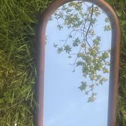 Old molded wooden mirror