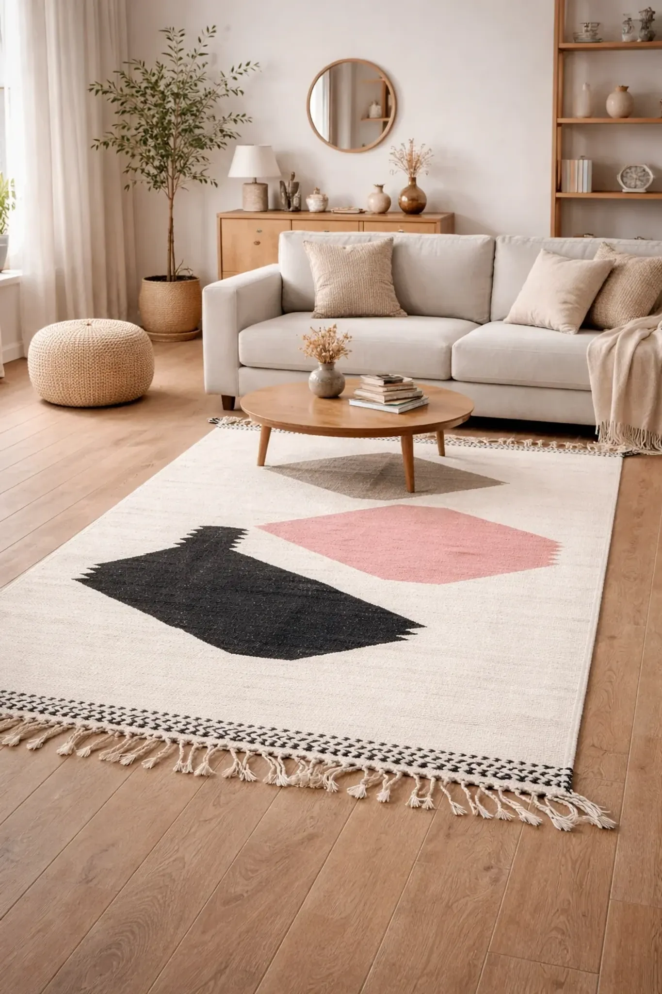 Berber rug in fine wool – Abstract shapes