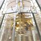 Chandelier frame Fontana Arte Murano 1970 Crystal