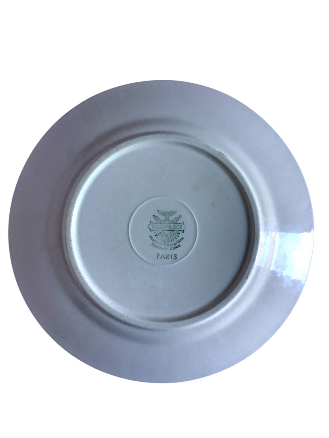 Villeroy & Boch set of 3 dinner plates – almond green & white