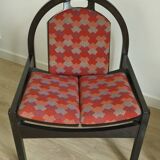 Vintage Argos armchair pair – Baumann – stained beech wood
