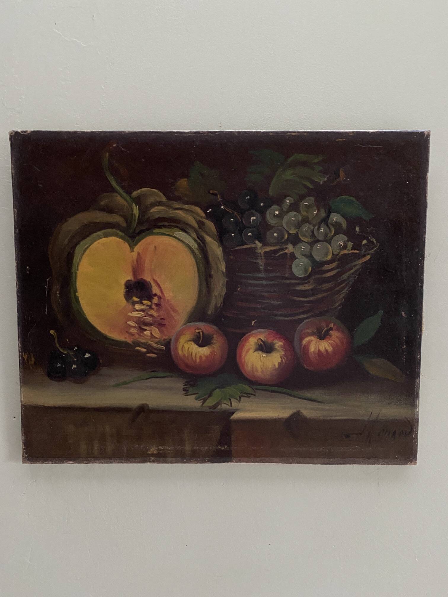 Oil on canvas still life