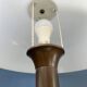 Brown and white Space Age Mid-Century mushroom table lamp
