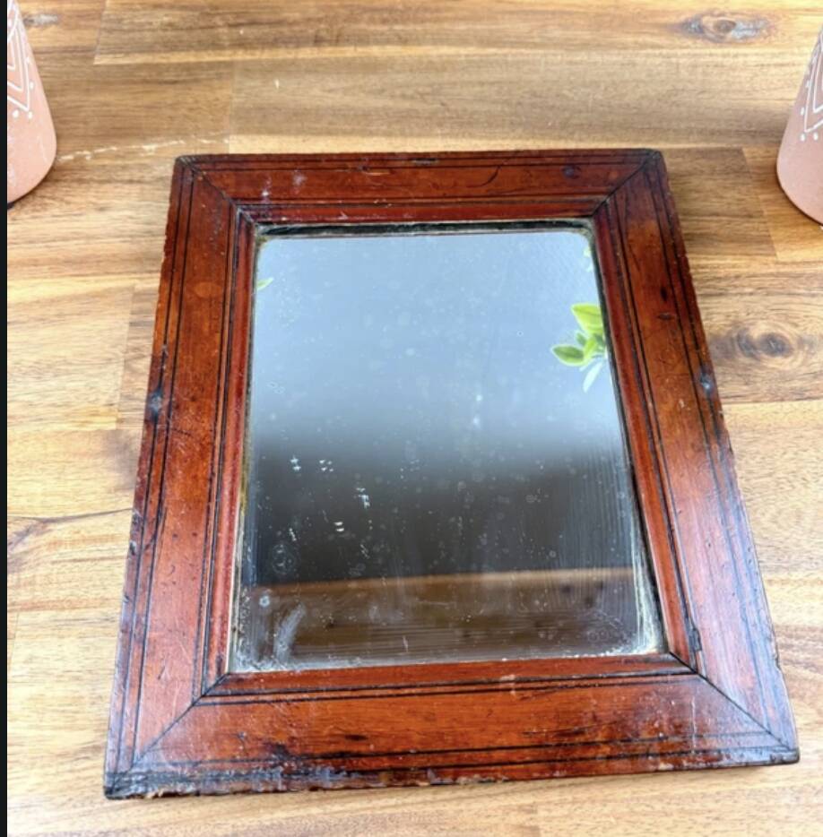 Ancien miroir en bois – style XIXᵉ