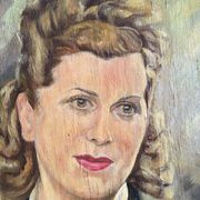 Oil portrait of a woman, 50/60's
