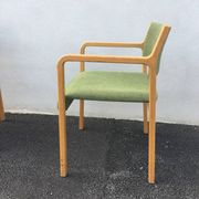 Curved wooden chairs by Wilhelm Ritz for Wilkhahn 1960/1970 - Set of 2