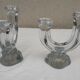 Paire de bougeoirs cristal