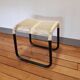 Vintage scoubidou metal tabouret