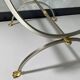 Neoclassical curule side tables by Maison Jansen, France, 1970s.